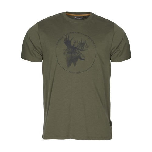 Koszulka Pinewood Moose 5519 oliwkowa