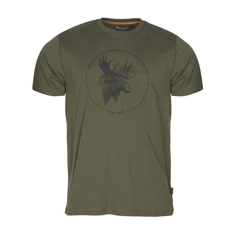 Koszulka Pinewood Moose 5519 oliwkowa