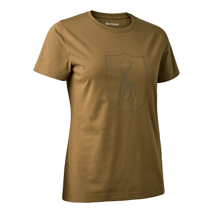 Koszulka damska logo Deerhunter Brązowa