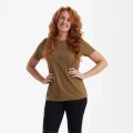 Koszulka damska logo Deerhunter Brązowa