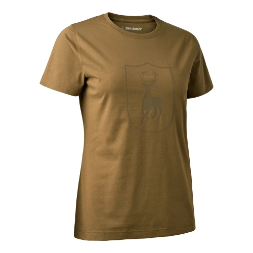 Koszulka damska logo Deerhunter Brązowa 42