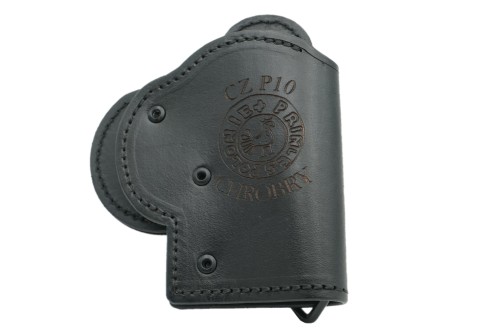 Kabura skórzana CHROBRY CZ taktyczna – widok z boku