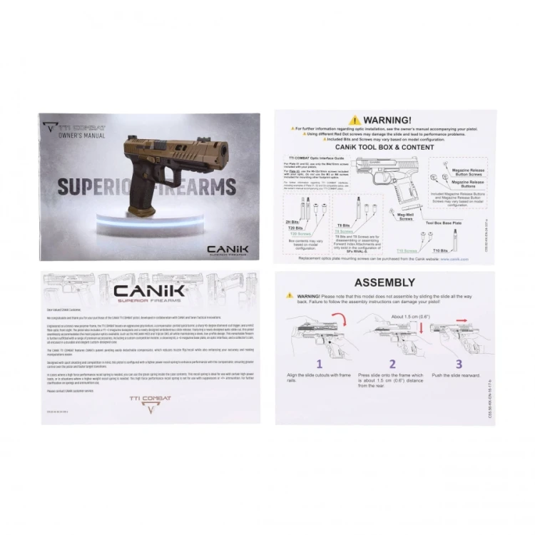 Pistolet Canik TTI Combat kal. 9x19 mm smoke