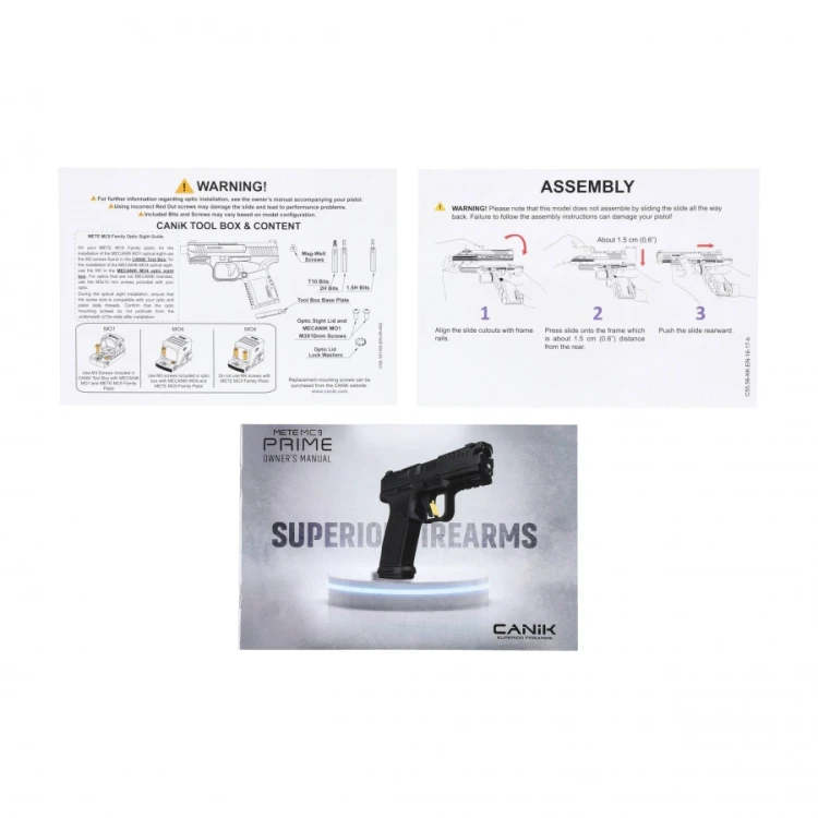 Pistolet Canik METE MC9 Prime kal. 9x19 mm czarny