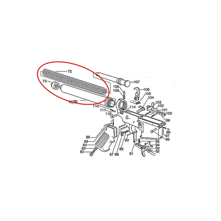 Sprężyna Buffera Eemnann Tech do karabinu AR15