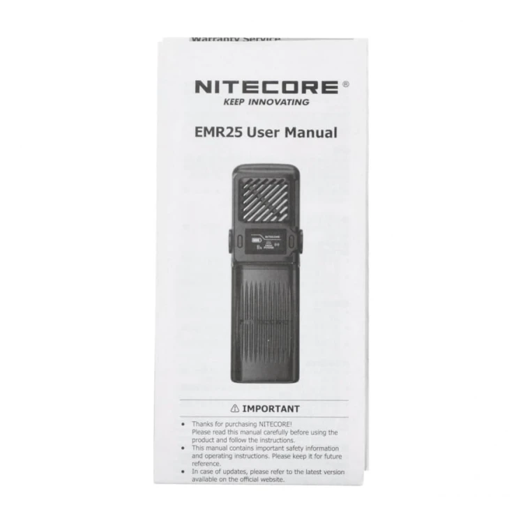 Odstraszacz komarów Nitecore EMR25 czarny