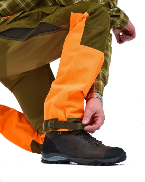 Spodnie pinewood Furudal 5919 OliveGr/Orange C56