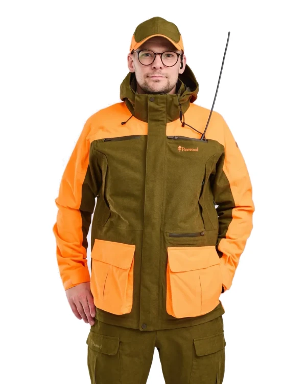 Kurtka pinewood Furudal 5918 OliveGr/Orange XL