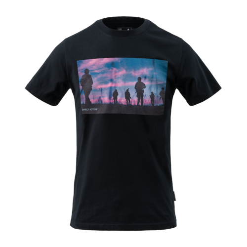 Koszulka bawełniana Direct Action Sunset Czarna XL