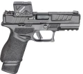 Pistolet HS Echelon Compact 4" COA 9mm Luger; czarna muszka i szczerbinka + kolimator Aimpoint COA Red Dot