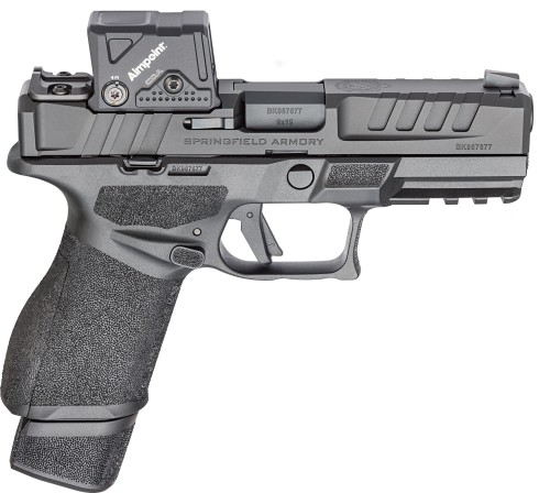 Pistolet HS Echelon Compact 4" COA 9mm Luger; czarna muszka i szczerbinka + kolimator Aimpoint COA Red Dot