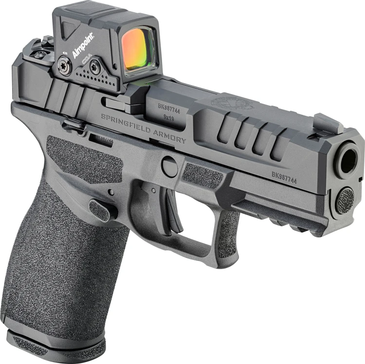 Pistolet HS Echelon FC 4" COA 9mm Luger HS-Echelon 4.0FC COA; czarna muszka i szczerbinka + kolimator Aimpoint COA Red Dot