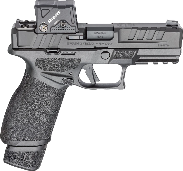 Pistolet HS Echelon FC 4" COA 9mm Luger HS-Echelon 4.0FC COA; czarna muszka i szczerbinka + kolimator Aimpoint COA Red Dot