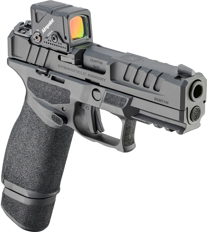 Pistolet HS Echelon FC 4" COA 9mm Luger HS-Echelon 4.0FC COA; czarna muszka i szczerbinka + kolimator Aimpoint COA Red Dot