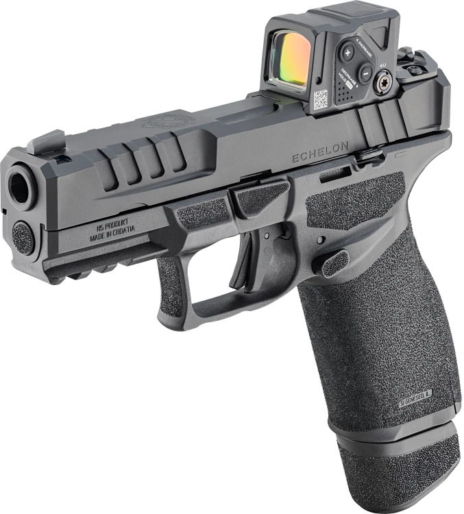 Pistolet HS Echelon FC 4" COA 9mm Luger HS-Echelon 4.0FC COA; czarna muszka i szczerbinka + kolimator Aimpoint COA Red Dot