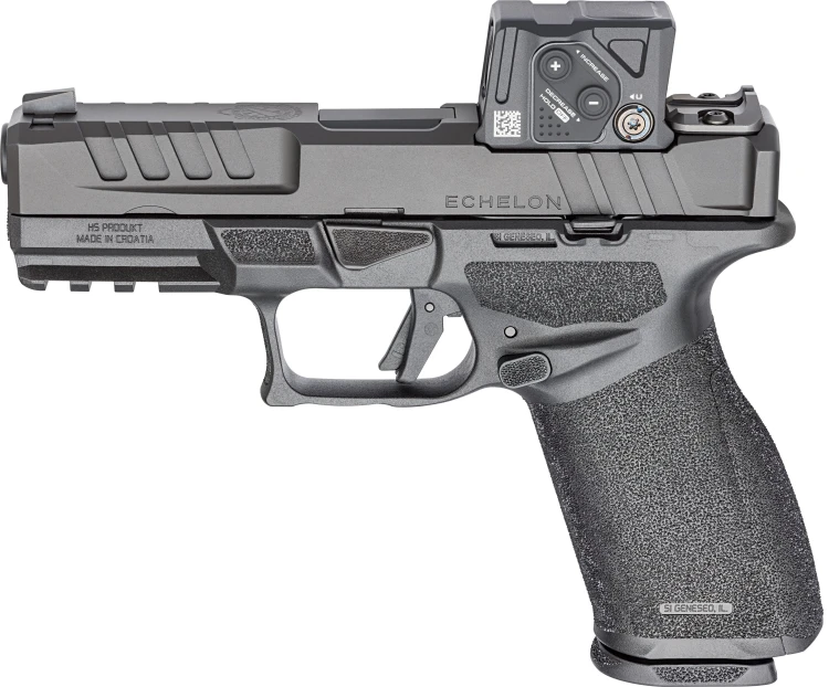 Pistolet HS Echelon FC 4" COA 9mm Luger HS-Echelon 4.0FC COA; czarna muszka i szczerbinka + kolimator Aimpoint COA Red Dot
