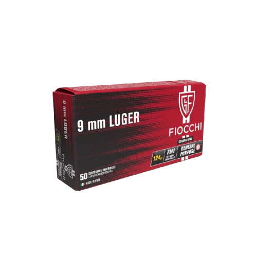 Amunicja Fiocchi Red 8,0G 124GR FMJ 9mm Luger