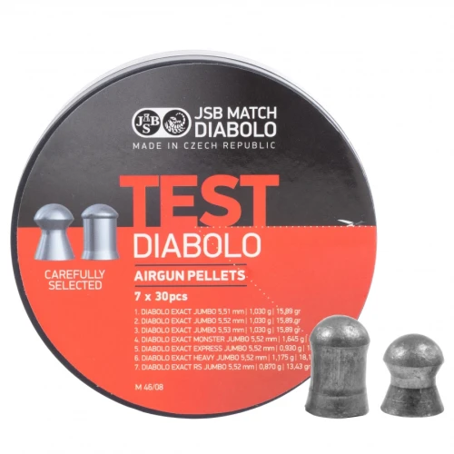 Śrut JSB Tester 5,5mm 210szt zestaw