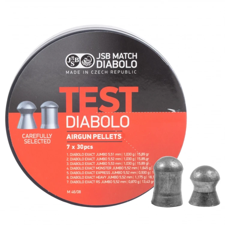 Śrut JSB Tester 5,5mm 210szt zestaw