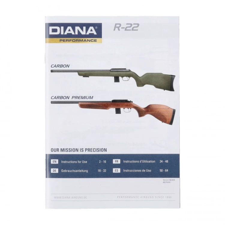 Karabinek Diana R-22 Carbon Black 22LR