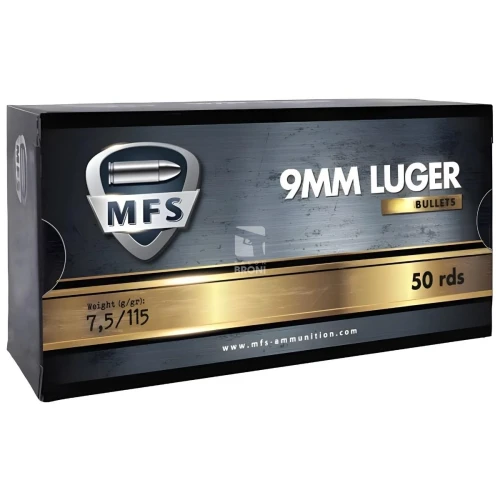 AMUNICJA 9MM LUGER MFS 7,5G 115GR JHP