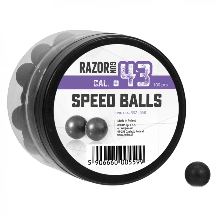 Kule gumowe RazorGun 43 .43 100 sztuk
