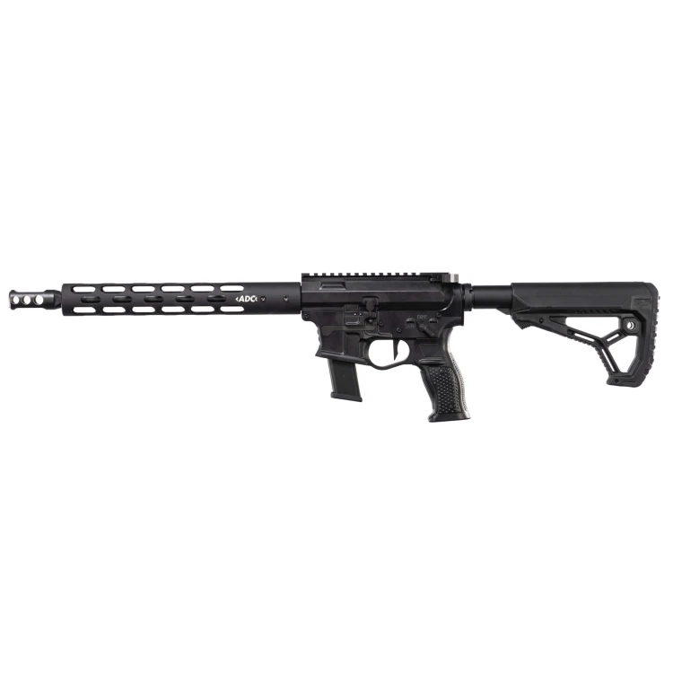 Długa, precyzyjna lufa 14,5 cala w karabinie ADC AR9 Competition 9mm Luger