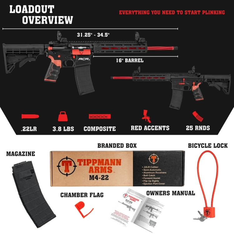 Karabin Tippmann M4-22 Redline 16" 22lr