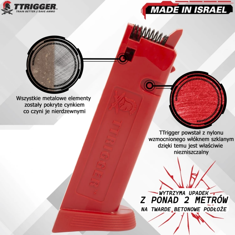 Magazynek trening TTrigger Madfire 5 spring Glock