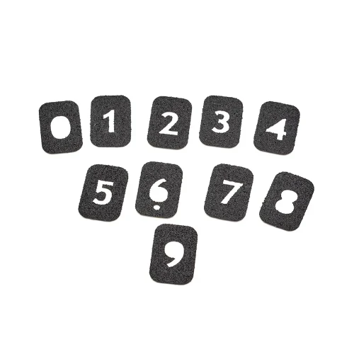 Naklejki numeryczne na magazynki 10szt.