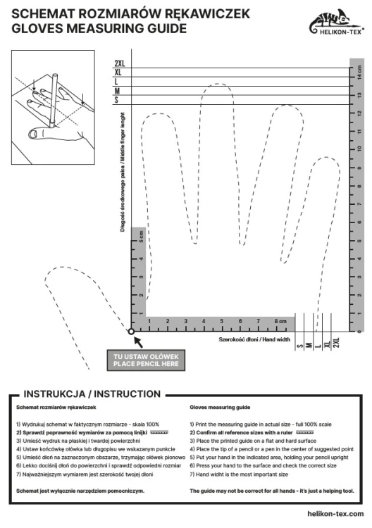 helikon rękawiczki