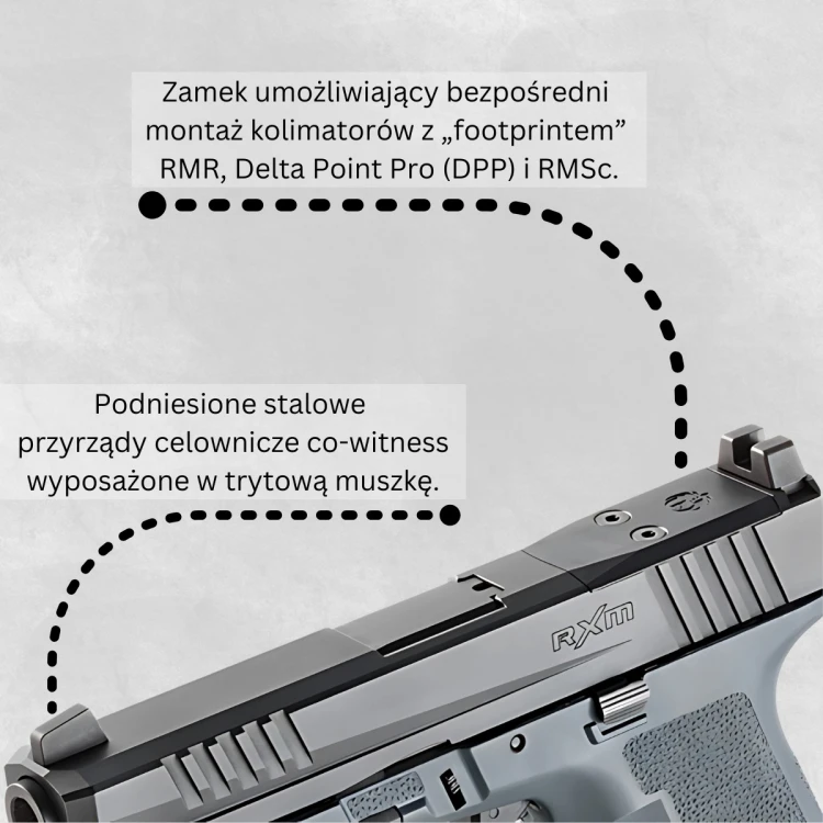 Pistolet Ruger RXM 4,5" OR Black 19444 9mm