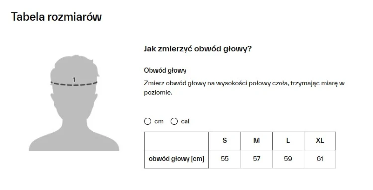 CZAPKI rozmiarówka Helikon