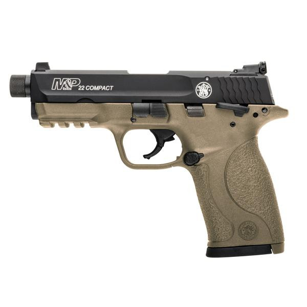Pistolet Smith&amp;Wesson M&amp;P 22 Compact TB 22lr FDE