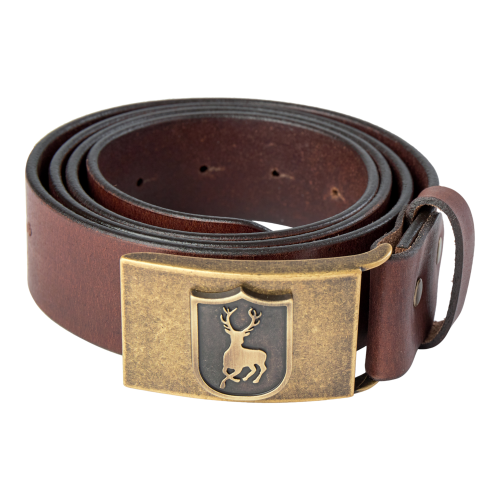 Pasek Deerhunter 8112 Skórzany logo brązowy 115cm