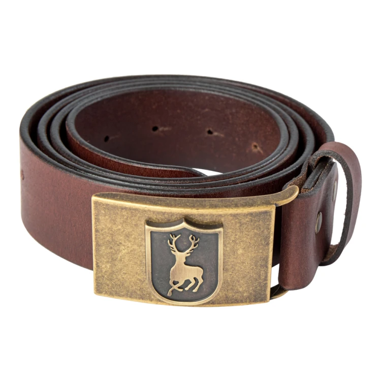 Pasek Deerhunter 8112 Skórzany logo brązowy 115cm