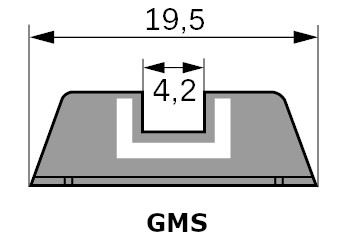 Szczerbinka Glock stalowa 6,5 GMS 39761