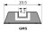 Szczerbinka Glock stalowa 6,5 GMS 39761