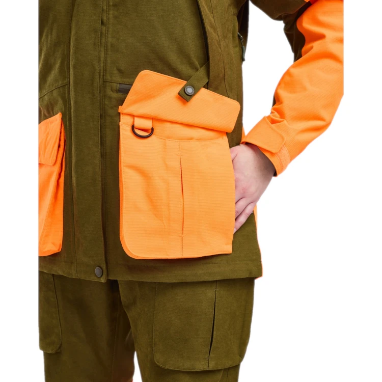 Kurtka pinewood Furudal 5918 OliveGr/Orange