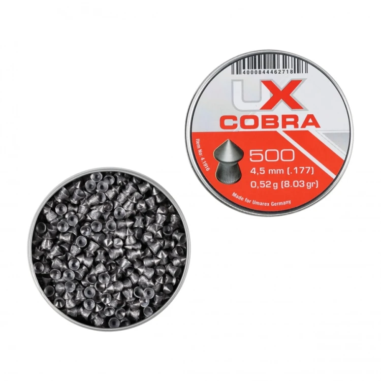 Śrut diabolo Umarex Cobra Pointed Ribbed 4,5/500