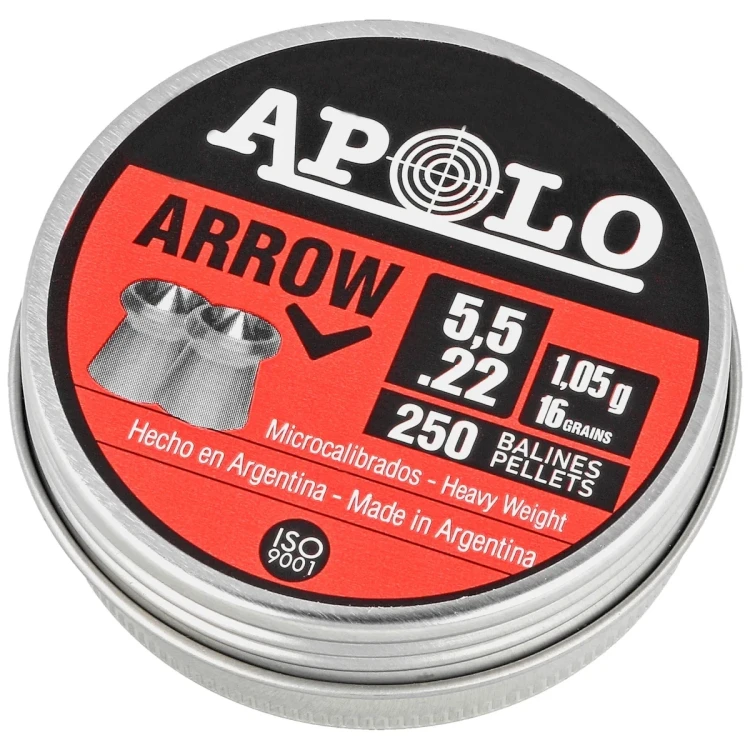 Śrut Apolo Arrow 5.5 mm, 250 szt. 1.05g/16.0gr