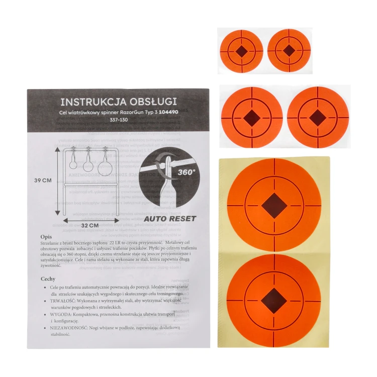 Cel wiatrówkowy spinner RGun Typ 3