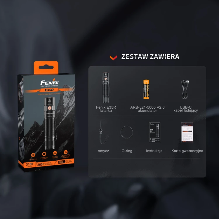Latarka diodowa Fenix E35R