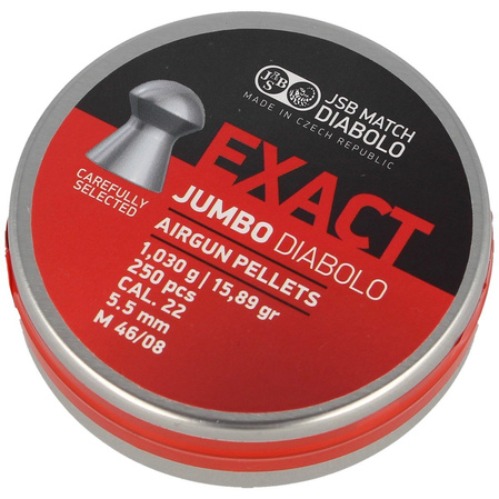Śrut JSB 5,5mm Exxact Jumbo Round Gładki