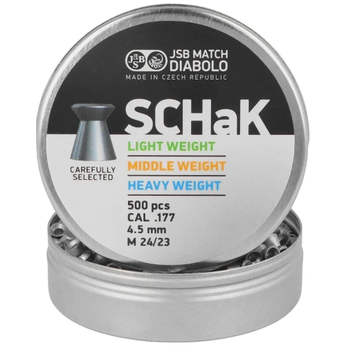 Śrut diabolo JSB SCHaK Light 4,50 500szt płaski