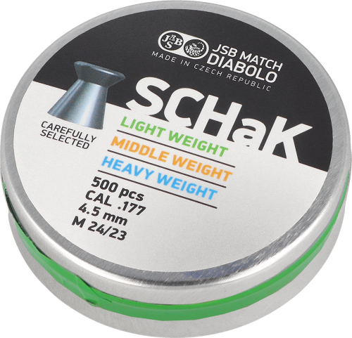 Śrut diabolo JSB SCHaK Light 4,50 500szt płaski