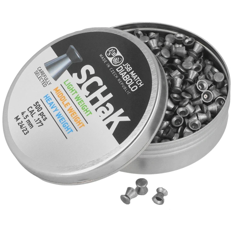 Śrut diabolo JSB SCHaK Light 4,50 500szt płaski