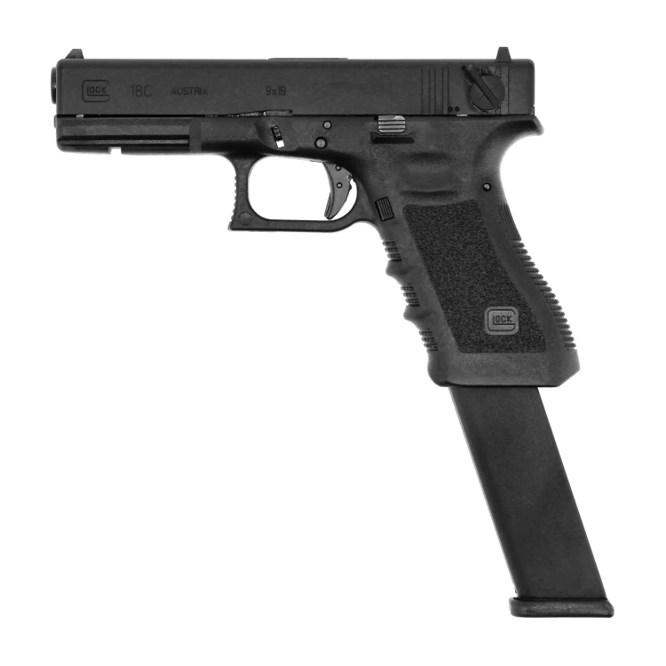 Replika pistolet ASG Glock 18C gen 3. 6mm gas