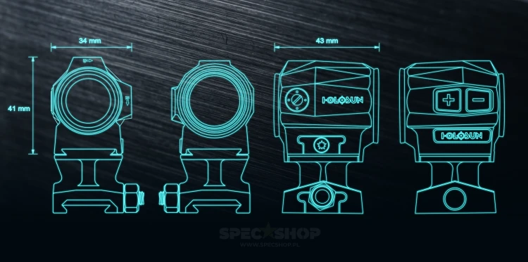 Kolimator Holosun SCRS-MRS-RD Red Dot solar