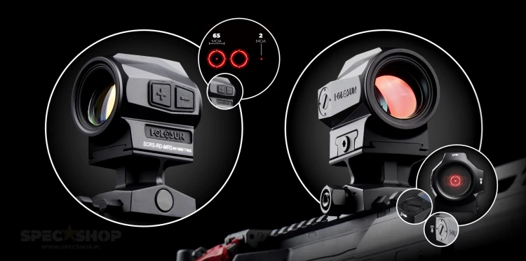 Kolimator Holosun SCRS-MRS-RD Red Dot solar
